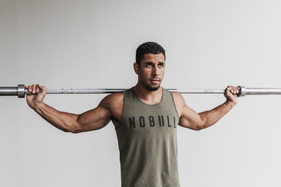 Debardeur Nobull Tank Homme Vert | SWHUAD1C4