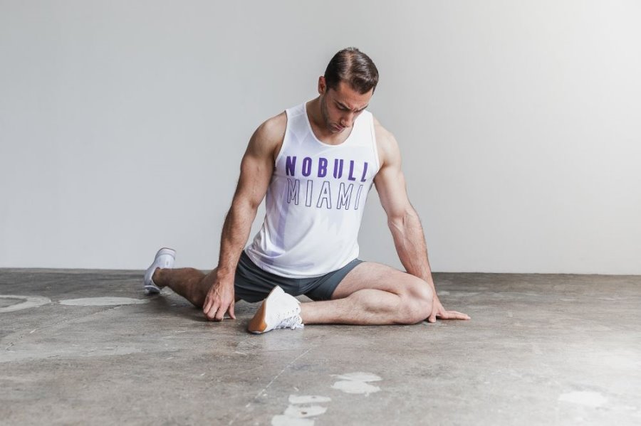 Debardeur Nobull Tank Homme Violette | VUK4PDNZJ