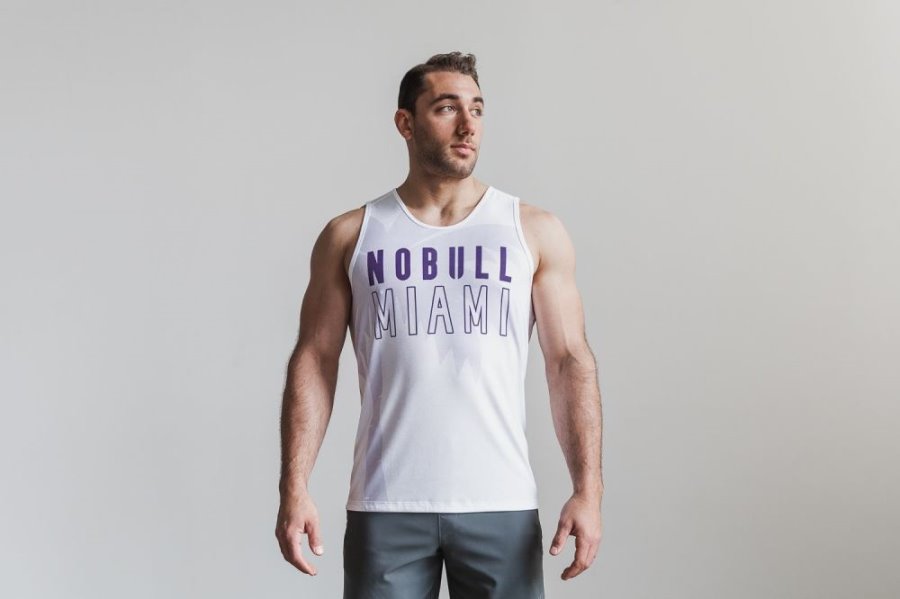 Debardeur Nobull Tank Homme Violette | VUK4PDNZJ