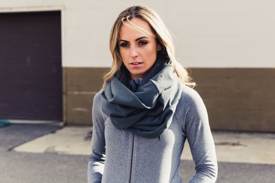 Echarpes Nobull To & From Infinity Scarf Femme Grise | CXMDVPIOW