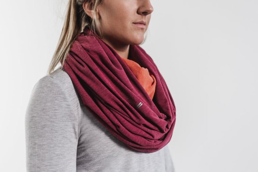 Echarpes Nobull Two-tone Infinity Scarf Femme Rouge | DTTAPNVDY