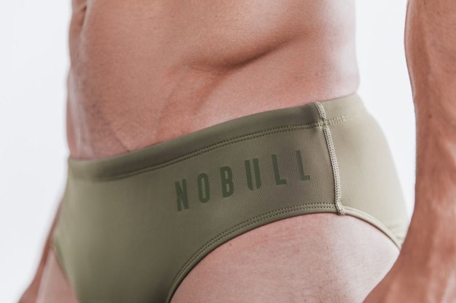 Maillots De Bain Nobull Swim Brief Homme Vert | 2JV3CFIMY