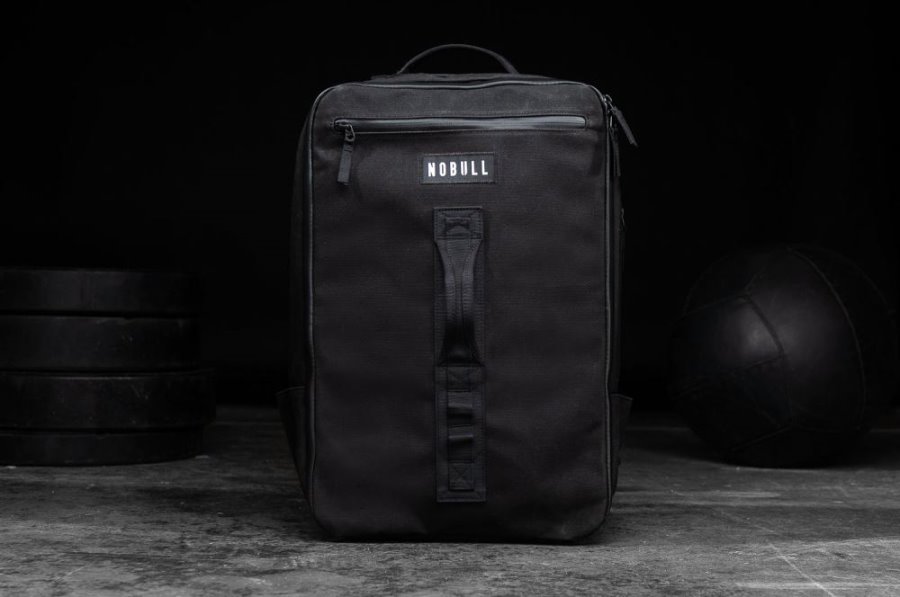 Sacs Nobull Waxed Tela Backpack Femme Noir | 8P7K7C8GD