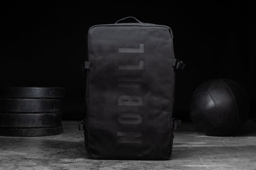 Sacs Nobull Waxed Tela Duffleback Homme Noir | LCIVCW0X4