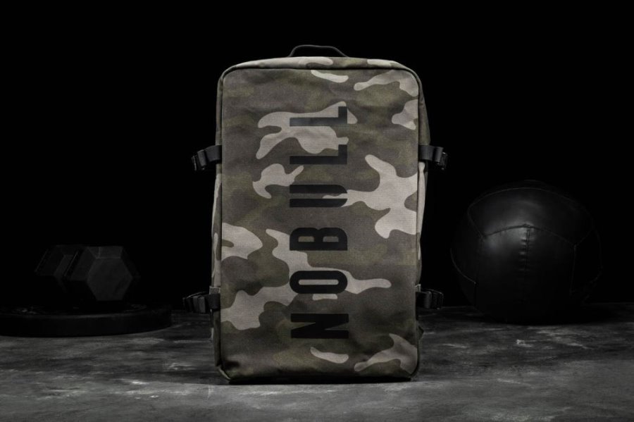 Sacs Nobull Waxed Tela Duffleback Homme Vert Camouflage | OKGOVR02S