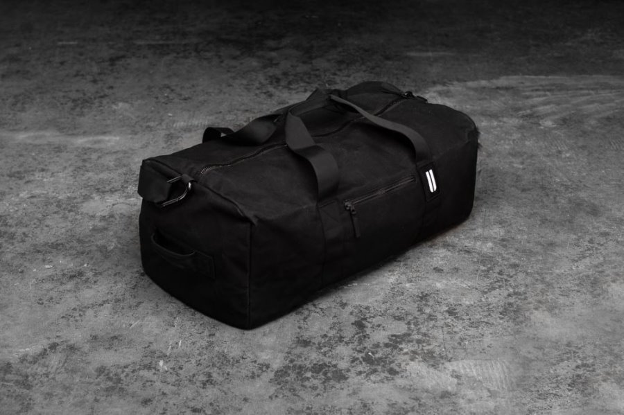 Sacs Nobull Xl Waxed Tela Traditional Duffle Homme Noir | ZRCHMMM0A