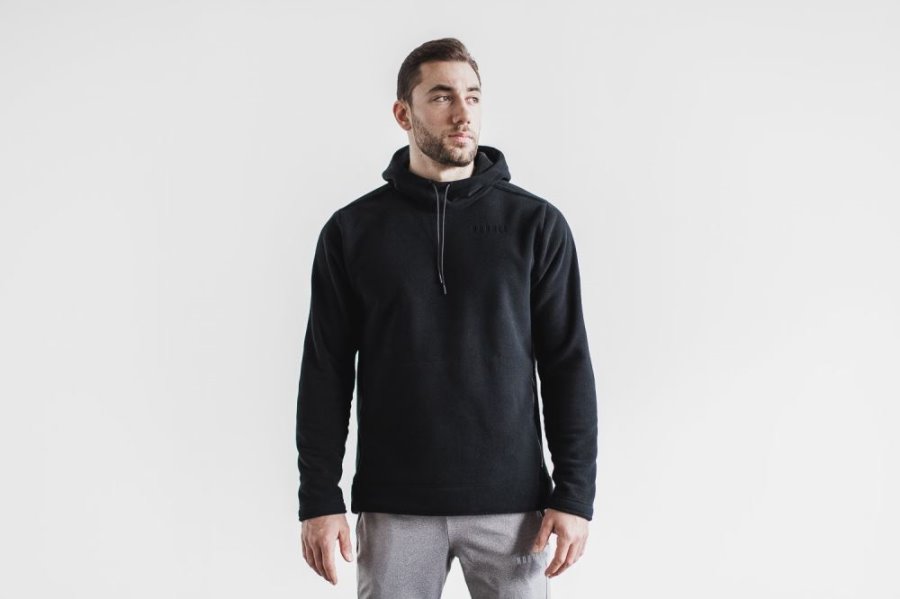 Sweat À Capuche Nobull Arctic Pullover Hoodie Homme Noir | XKJ3P1AST