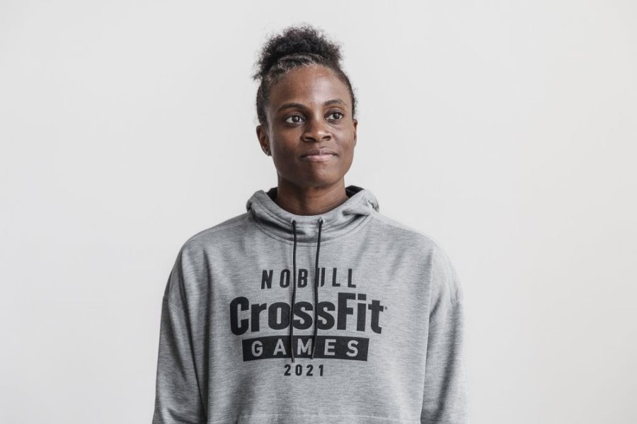 Sweat À Capuche Nobull Crossfit Games® 2021 Hoodie Femme Grise | QNBV546GC