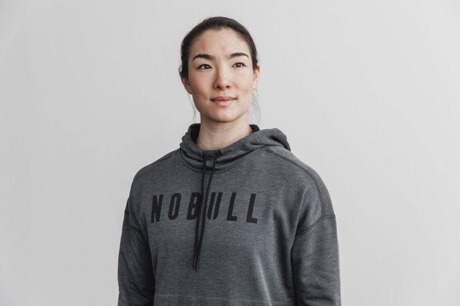 Sweat À Capuche Nobull Hoodie Femme Grise | DPLVOVFC3