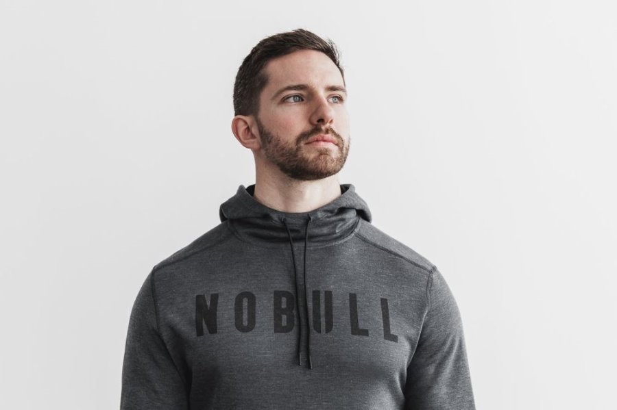 Sweat À Capuche Nobull Hoodie Homme Grise | W3QZJSTVW