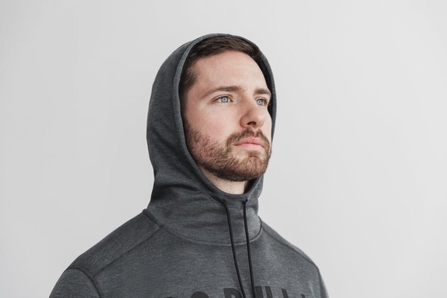 Sweat À Capuche Nobull Hoodie Homme Grise | W3QZJSTVW