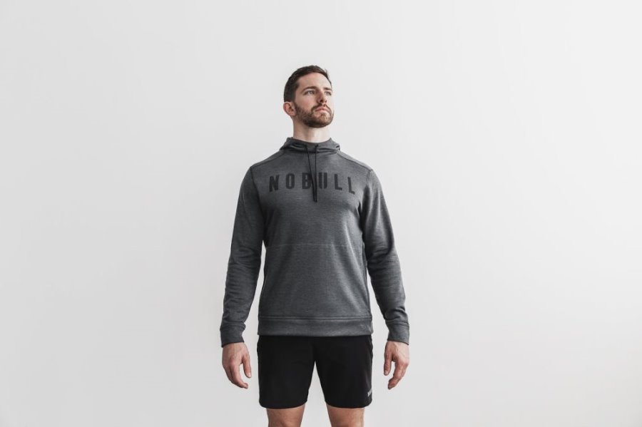 Sweat À Capuche Nobull Hoodie Homme Grise | W3QZJSTVW