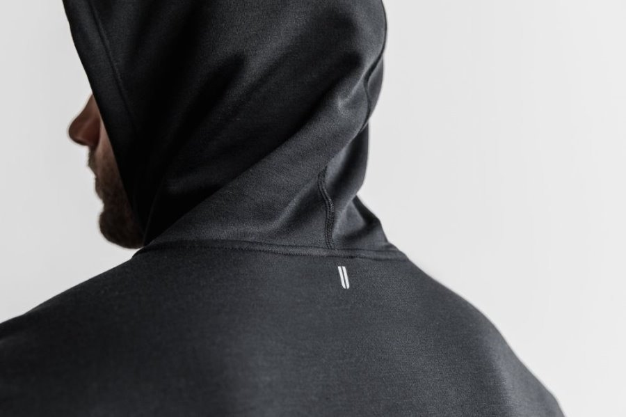 Sweat À Capuche Nobull Hoodie Homme Noir | 3RAOIP401