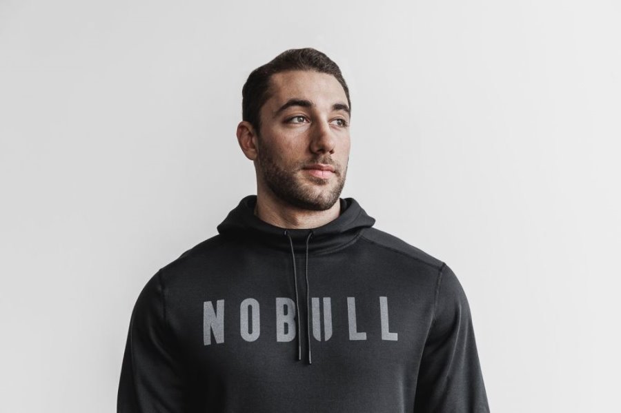 Sweat À Capuche Nobull Hoodie Homme Noir | 3RAOIP401