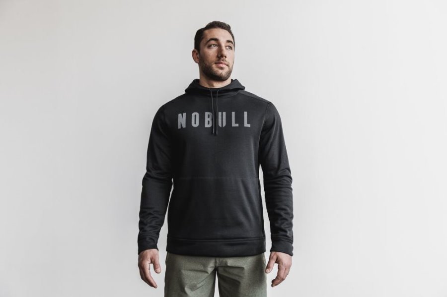 Sweat À Capuche Nobull Hoodie Homme Noir | 3RAOIP401