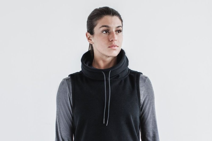 Sweats Nobull Arctic Sans Manches Cowl Femme Noir | PS43XNXS4