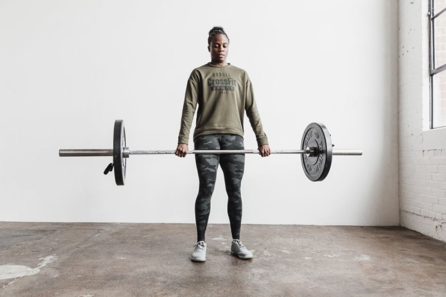 Sweats Nobull Crossfit Games® 2021 Crew Sweatshirt Femme Vert | 7BXFPER7H