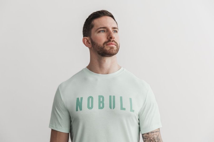 T Chemises Nobull Tee Homme Blanche | GBEMOWXNQ