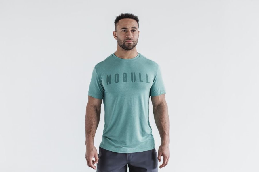 T Chemises Nobull Tee Homme Bleu | 9EWSV5DDE