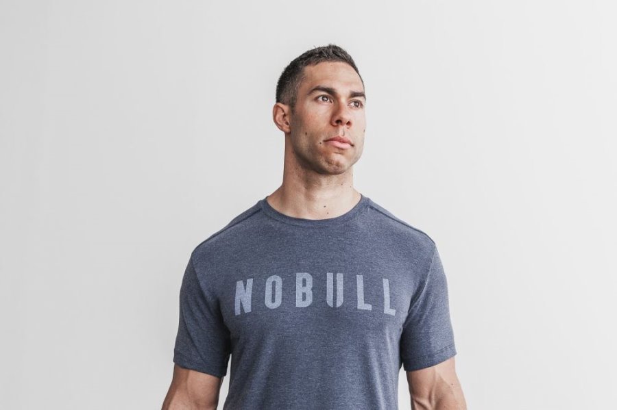 T Chemises Nobull Tee Homme Bleu Marine | 961TUBPUR