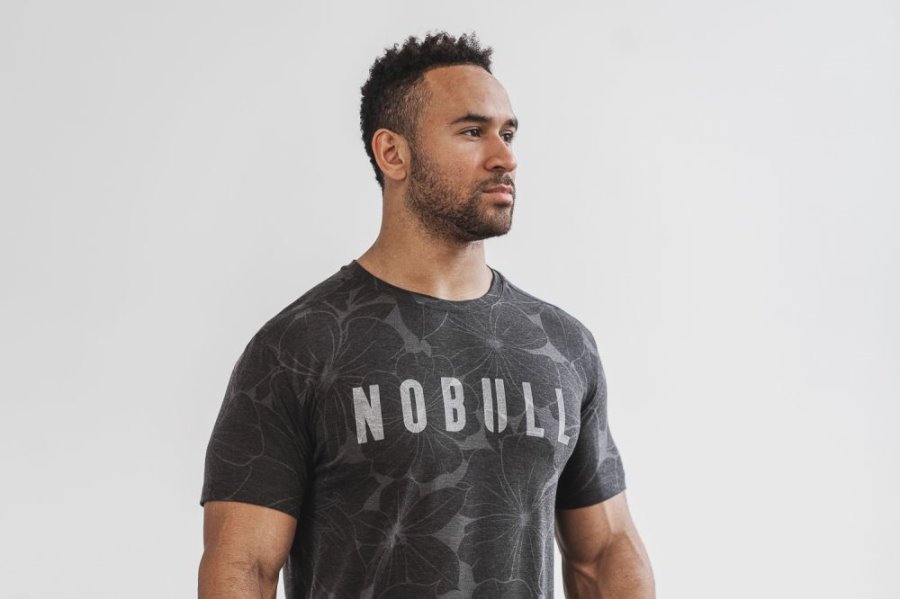 T Chemises Nobull Tee Homme Grise | VOZM77L66