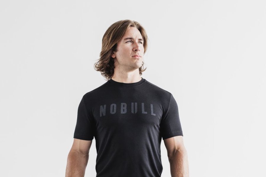 T Chemises Nobull Tee Homme Noir | 4LREVD1RB