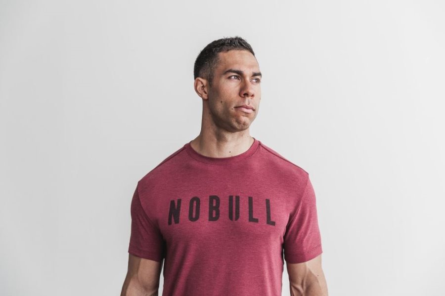 T Chemises Nobull Tee Homme Rouge | 9249NPLGX