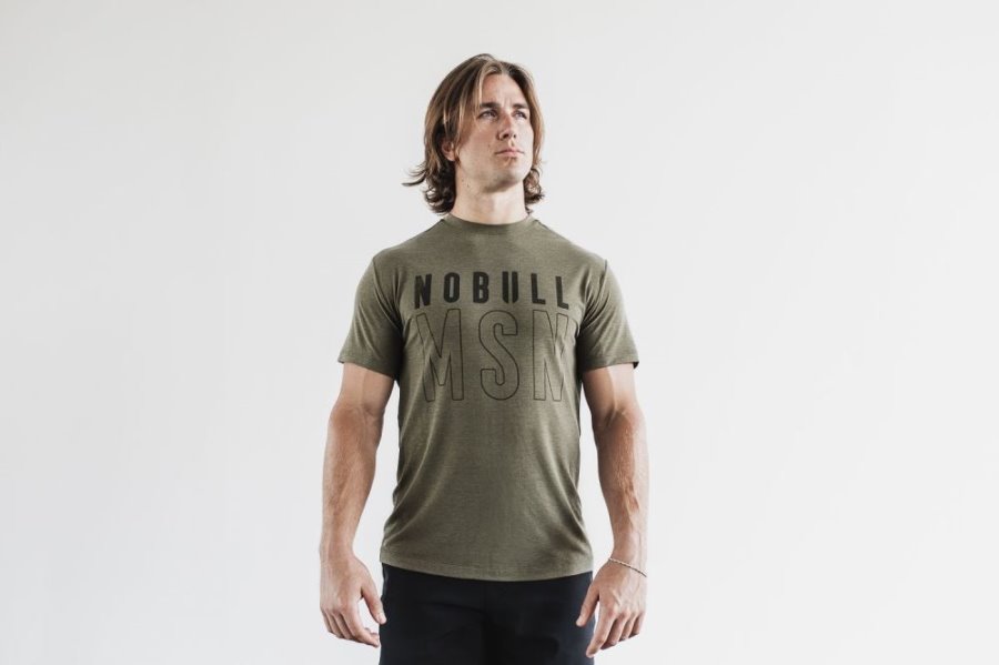 T Chemises Nobull Tee Homme Vert | WKHN9INC0