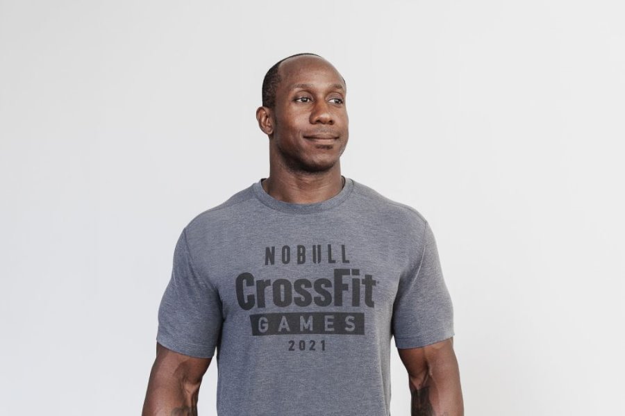 T Shirt Running Nobull Crossfit Games® 2021 Tee Homme Grise | TAJD9A97X