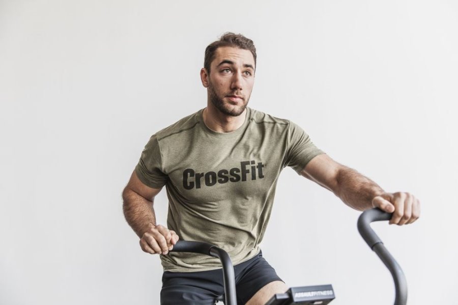 T Shirt Running Nobull Crossfit® Tee Homme Vert | S1C866NU8