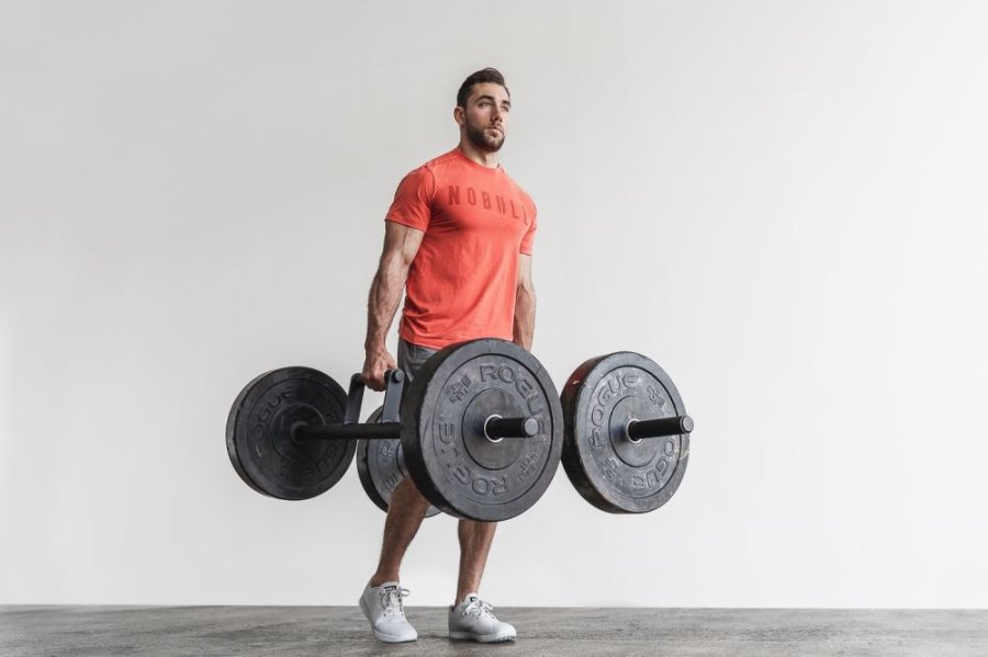 T Shirt Running Nobull Tee Homme Rouge | OZKR00TLT