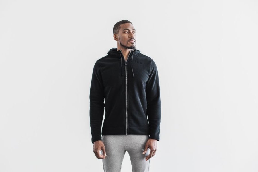 Vestes Nobull Arctic Zip-up Jacket Homme Noir | 26NKNJS2A