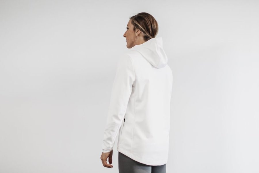 Vestes Nobull Softshell Jacket Femme Blanche | F6046YQJK