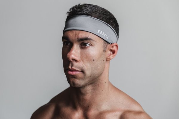 Bandeau Nobull Headband 2" Homme Grise Foncé | MVZYFAHPT