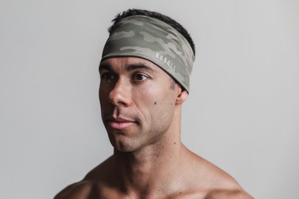 Bandeau Nobull Headband 4" Femme Vert Camouflage | JWFWGQA29