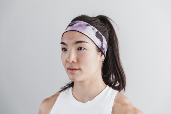 Bandeau Nobull Tie-dye Headband 2" Homme Rose Noir | ROELX8XNQ