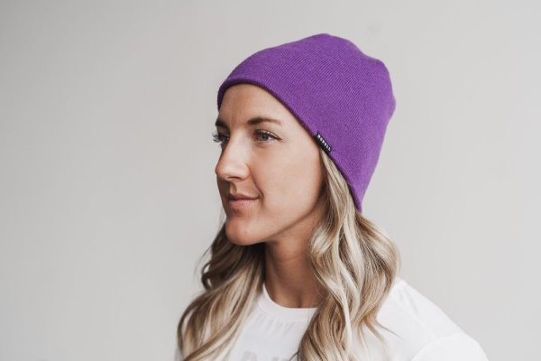 Bonnet Nobull Fitted Beanie Femme Violette Clair | EED116UTP