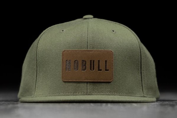 Chapeaux Nobull Plates-brim Snapback Femme Vert Olive | CGBVS0YX6