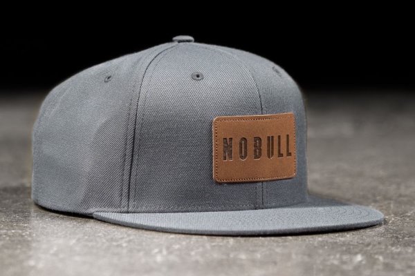 Chapeaux Nobull Plates-brim Snapback Femme Grise | RBNCX8C90