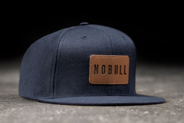 Chapeaux Nobull Plates-brim Snapback Homme Bleu Marine | 1W2U5VVDP