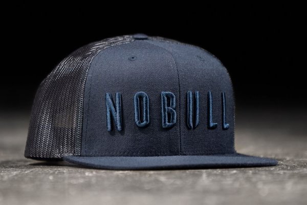 Chapeaux Nobull Plates-brim Trucker Femme Bleu Marine | 7UDBRXN75