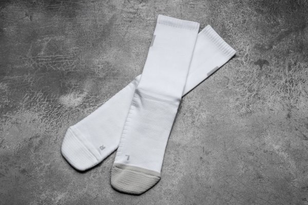 Chaussettes Nobull Crew Sock Femme Blanche | WDF04QJZI