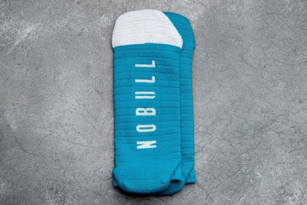 Chaussettes Nobull Low Sock (Neon) Homme Bleu Blanche | HVLX9UOLG