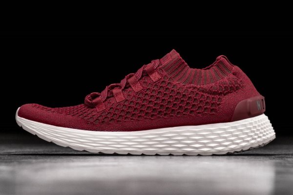 Chaussures Running Nobull Crimson Knit Runner Homme Rouge | 0PF6ARSW1