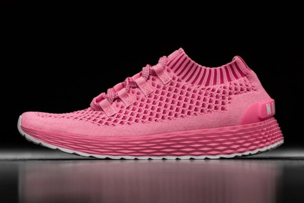 Chaussures Running Nobull Knit Runner Femme Rose Clair | VLLO2DKY8