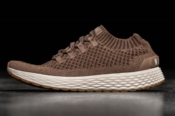 Chaussures Running Nobull Knit Runner Homme Marron | H69WZLGR5