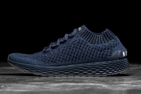 Chaussures Running Nobull Midnight Knit Runner Homme Bleu Marine | MZAYB769H