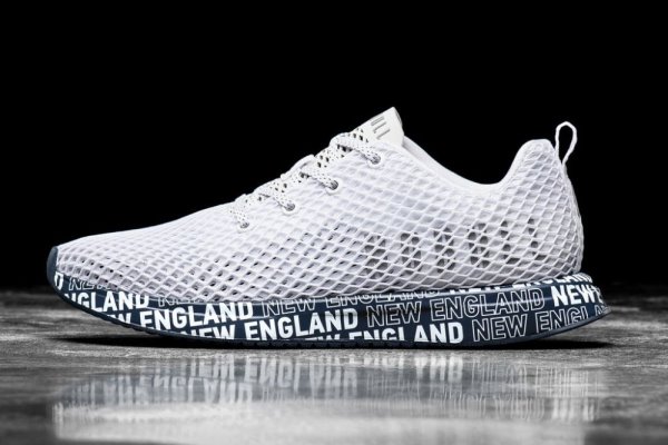 Chaussures Running Nobull New England Mesh Runner Homme Blanche | X1TJKC0QZ