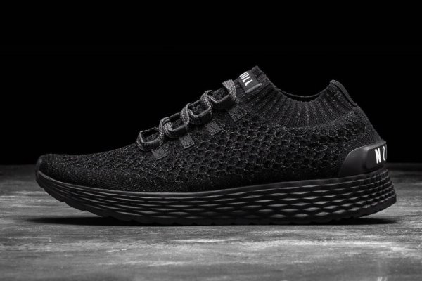 Chaussures Running Nobull Reflective Knit Runner Femme Noir | 38M0XUVSL