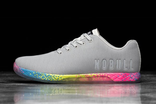 Chaussures de Sport Nobull Arctic Glitch Trainer Femme Grise | 1X1JOOCYS